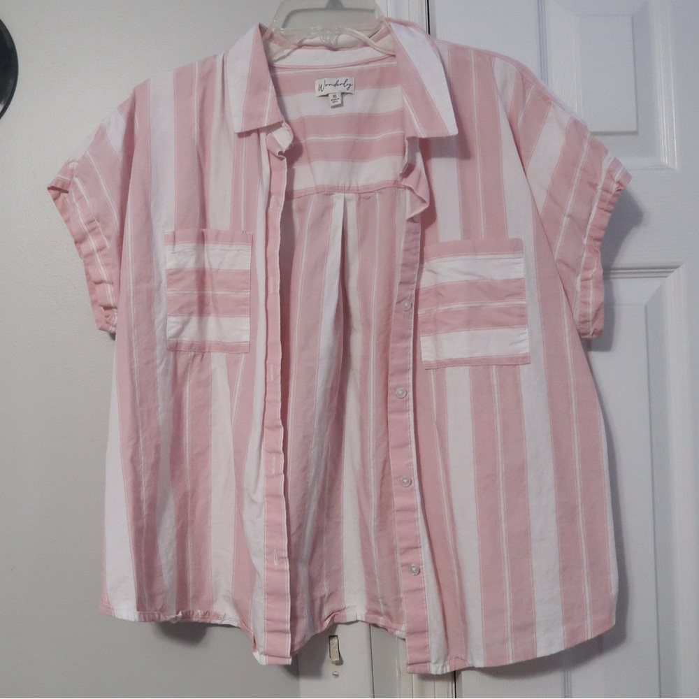 vintage button down top